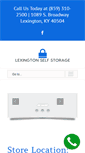 Mobile Screenshot of lexingtonselfstorage.com