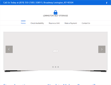 Tablet Screenshot of lexingtonselfstorage.com